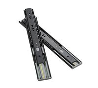 Guide per Cassetti Estrazione Totale Push to Open 250mm-600mm Non C'è Bisogno di Installare Maniglie Guide Resilienti Push-pull Guide Lineari a Sfera D'acciaio Silenziose e Sensibili al Tocco Capacità