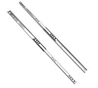 Guide per cassetti, Guide per cassetti con Cuscinetti a Sfera in Acciaio Solido, Guide a Due Vie, Portata Antiruggine da 10 kg, Una Coppia di Guide per cassetti per WC e armadietti da Bagno