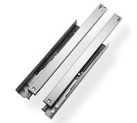 Guide per cassetti Inferiori con Chiusura Ammortizzata, Guide Completamente estese, Trattamento galvanizzato, Chiusura con Buffer, Portata 35 kg, Installazione Facile (Colore: Pannello da 16 mm,
