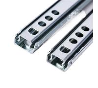 Guide per cassetti, Mini binario per cassetto da 17 mm di larghezza, due pezzi, ultrasottile, ferro, con scanalatura scorrevole doppia direzione for(14 Inch 342mm)