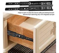 Guide per Cassetti Mini in Acciaio (8 pollici) | Set di 2 pezzi, opzioni 4\", 6\", 8\", Facile da installare, Ideale per i mobili della cucina, Scorrevole e silenzioso