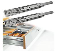 Guide per cassetti per armadietti per carichi Pesanti da 2 Pezzi, 300 mm 800 mm, con Chiusura Ammortizzata, Guide per cassetti con Cuscinetti a Sfera, Si chiude Lentamente Senza ferire Le Mani dei