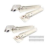 Guide per cassetti per Armadio da Cucina, Guide per cassetti con Montaggio Inferiore da 10 a 22 Pollici, con Ruote in plastica, Estraibili Lisce, Rimovibili, per scrivania, Camper, Guide per cassetti