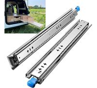 Guide per Cassetti Pesanti con serratura 600mm Guide per Cassetti Estrazione Totale Cursori a Sfera Carico Massimo 120KG Guide per Cassetti Montaggio Laterale 1 Paio