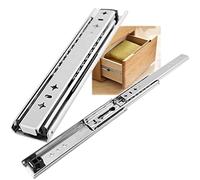 Guide per cassetti resistenti - 2 guide industriali per armadietti, capacità di carico 136 kg, cuscinetto a sfera montaggio laterale, facile installazione e rimozione - kit di riparazione incluso