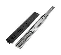 Guide per cassetti resistenti, 250 500 mm, 3 piegature a estensione completa, con cuscinetti a sfera, in metallo, larghezza 45 mm, capacità di carico 45 kg, ideali per un funzionamento regolare dei