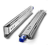 Guide per cassetti resistenti, 2501000 mm, estensione completa, 3 sezioni, guide di scorrimento industriali con cuscinetti a sfera per cassetti, larghezza di blocco 53 mm, guide resistenti