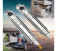 Guide per cassetti resistenti 700-1350 mm con serratura 53 mm di larghezza guide con cuscinetti a sfera montaggio laterale - ideali per uno scorrimento fluido e una facile installazione (colore