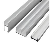 Guide per Cassetti Resistenti, Binario in Vetro da 8 Mm, Scorrimento su e Giù per Ante Scorrevoli da Cucina (60 Cm)/Accessori per Ruote