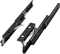 Guide per cassetti resistenti con montaggio laterale, cuscinetti a sfera a chiusura ammortizzata per scrivania, banco da lavoro, tavolo da pranzo, banco da lavoro esteso 520 mm