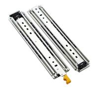 Guide per cassetti resistenti con serratura, capacità di carico 220 kg, montaggio laterale, estensione completa, guida di bloccaggio industriale, lunghezza 70 cm per una conservazione sicura