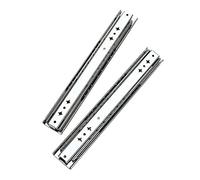 Guide per cassetti resistenti da 35,5 cm, con cuscinetti a sfera a estensione completa, capacità di carico 49,9 kg, montaggio laterale, binari a 3 sezioni per un funzionamento fluido e una facile