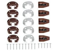Guide per cassetti, set da 5 guide per cassetti in plastica con piastra nera in metallo e per scaffali per carichi pesanti per uso commerciale negozi di casa