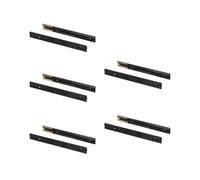 Guide per cassetti - Set di 5, tipo di sfere, altezza 45 mm, profondità 450 mm, rimozione totale e chiusura morbida, colore nero.