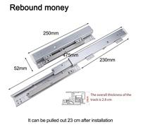 Guide per cassetti sottopavimento facili da usare con funzione Silent Soft Close