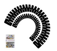 Guide per cucire in silicone direzionali multiple per professioni di bordi curvi, hemmer in silicone per organizzare regole con fori di posizionamento precontrassegnati