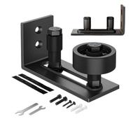 Guide per porta del fienile per la parte inferiore del capannone | Guida a pavimento resistente per porta del fienile per cortile, casa, esterno, camper, dispensa, camera da letto, bagno