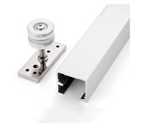 Guide per porte scorrevoli, Binario Di Scorrimento for Porta A Libro 100 Cm for Max Kg Confezione Da 2 Sospese Inferiori E Superiori(Style2)