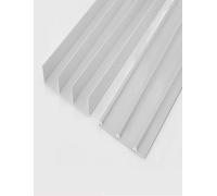 Guide per porte scorrevoli, Kit binario for porta scorrevole for armadio in alluminio for tre ante con cuscinetto a sfera nelle dimensioni 100-180 cm(110cm/43in)