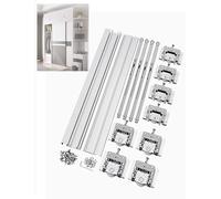 Guide per porte scorrevoli, Kit Hardware for Binario for Porta Scorrevole, Confezione Da 2(120cm/47in)