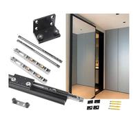 Guide per porte scorrevoli, Set di ferramenta for porta fantasma scorrevole senza binari for camera da letto e armadio(150cm/59in)