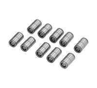 Guide Post Sleeve Set 10PCS | 20Cr Steel Abrasion - Tolerant Tool Accessories | Accuracy 0.005mm for Injection Forming/Stamping Dies | Dia20x12x35mm, HRC58-62