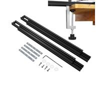Guide Rail Bracket Set - Adjustable Backed Support Rails, Woodworking Trim Milling Tool | Multi Function Engraving Machine Accessory, 40 60 80cm System For DIY Workshop Use