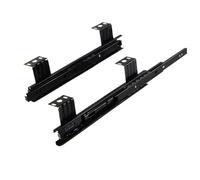 Guide scorrevoli a 3 sezioni per cassetti da 25,4-30,5 cm, resistenti, confezione da 2 pezzi, supporto scorrevole liscio per ripiano tastiera 25 cm/30 cm, facile installazione