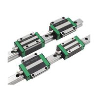 Guide scorrevoli lineari in miniatura, 4 pezzi, carrello lineare HGW15CC da utilizzare per parte + 2 guide lineari HGR15 da 200-1000 mm (750 mm)