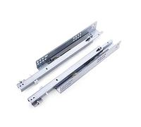 Guide scorrevoli nascoste per cassetti, chiusura ammortizzata, meccanismo a 2 pieghe, resistente, capacità 100 kg, ideale per cucina e cassettiere