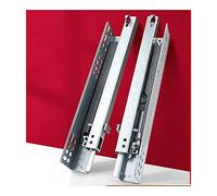 Guide scorrevoli nascoste per cassetti, sottopiano, con chiusura ammortizzata, estensione completa, per cassetti, 2 pieghe, credenza da cucina, cassetti, 100 kg