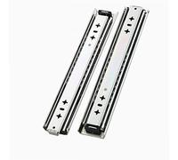 Guide scorrevoli per cassetti con cuscinetti a sfera da cucina 10"-26" 53 mm tre volte estensione completa guida scorrevole in metallo per cassetto guida laterale