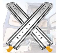 Guide scorrevoli per cassetti con cuscinetti a sfera resistenti, capacità 226,8 kg, 76 mm, montaggio laterale, funzionamento silenzioso, rinforzate, per mobili, cucina, officina