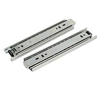 Guide scorrevoli per cassetti da 20,3 cm, estensione completa, 4 m di larghezza, capacità di 15 kg, scorrevolezza scorrevole, 1 paio di ferramenta resistente per cassetti per una facile installazione