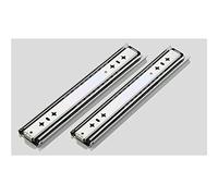 Guide scorrevoli per cassetti resistenti, 250 mm, capacità di carico 59,9 kg, guide laterali con cuscinetti a sfera a 3 pieghe, 2 paia di ferramenta per cassetti per un funzionamento regolare