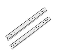 Guide scorrevoli per cassetti resistenti con cuscinetti a sfera, 200-500 mm, estensione completa, a due sezioni, montaggio laterale, guide per cassetti Rai, larghezza 27 mm, per cassetti sotto le