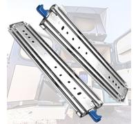 Guide scorrevoli per cassetti resistenti con cuscinetti a sfera, capacità 226,8 kg, larghezza 76 mm, silenziose, guide in metallo per mobili, cucina, officina, e rinforzate