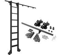 Guide scorrevoli per scale pesanti， Kit di binari for scale scorrevoli con ruote a rulli da pavimento da 3,3 piedi a 20 piedi (da 100 cm a 600 cm)(3.3ft/100cm Track Kit)