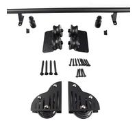 Guide scorrevoli per scale pesanti， Kit ferramenta for scala scorrevole nero, diverse misure(20ft/610cm Track kit)