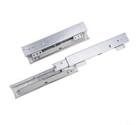 Guide silenziose per cassetti sotto il pavimento con montaggio a pavimento, struttura in acciaio, rivestimento resistente, allineamento regolabile 3D per un montaggio preciso (200 mm)