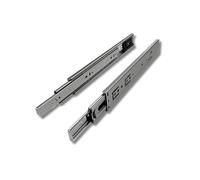 Guide telescopiche completamente estensibili 550 mm con montaggio laterale, guide di carico zincate, acciaio 2,0 mm, sistema di cuscinetti a sfera, portata 100 kg, estensione a 3 livelli, 1 paio