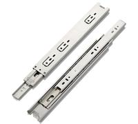 Guide telescopiche per cassetti in acciaio inox, estensione completa, 2501000 mm, resistenti, 1,2 mm di spessore, 45 mm di larghezza, design a 3 sezioni per un funzionamento regolare