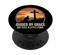 Guided By Grace But Still A Little Feral PopSockets PopGrip Adesivo