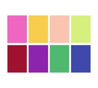 Guided Reading Highlight Strips - Color Overlays For Dyslexia | 8 pezzi Color-Filter A4 Size Aid Tool For Learning Women Stress Reduction Clarity Assistance Men Book | -filter Overlay Aid Tool