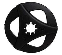 GUIDETTI - Bastoncini da trekking con rondelle da 90 mm, Nero