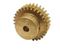 GuidNaurys 1 pz 0,5 Modulo 66 Denti Ingranaggio Cilindrico con Passo 34mm Diametro 5mm Spessore Denti Pignone Dritto 0,5M 66T Ingranaggio Cilindrico in Ottone Trasmissione(7mm bore)