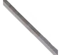 GuidNaurys 1 pz Cremagliera in ottone con denti dritti Modulo 0,5 8 mm 10 mm 12 mm Larghezza 45 Ingranaggi cilindrici in acciaio Trasmissione lineare Trasmissione(8x8x1000mm)