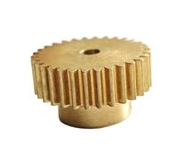 GuidNaurys 1 pz. Ingranaggio cilindrico in rame da 64 denti, diametro 33 mm, modulo 0,5, ingranaggio cilindrico a 64 denti, pignone dritto spesso da 5 mm Trasmissione(Step 15mm bore 3.17mm)
