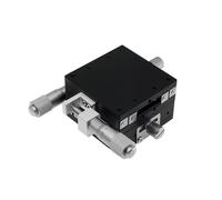 GuidNaurys 1 pz. Tavola scorrevole lineare XY 40x40mm 60x60mm Tavola scorrevole manuale Piattaforma di spostamento Testa micrometrica sinistra Assemblaggio(60x60mm)