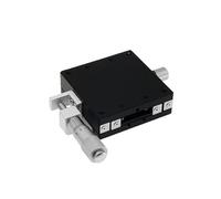 GuidNaurys 1 pz. Tavolo scorrevole manuale asse X 40x40mm 60x60mm Tavolo scorrevole Tavolo guida lineare Piattaforma scorrevole testa micrometrica sinistra Assemblaggio(60x60mm)